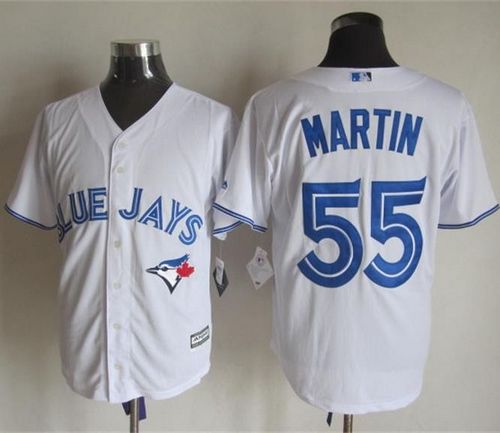 Blue Jays #55 Russell Martin White New Cool Base Stitched MLB Jersey